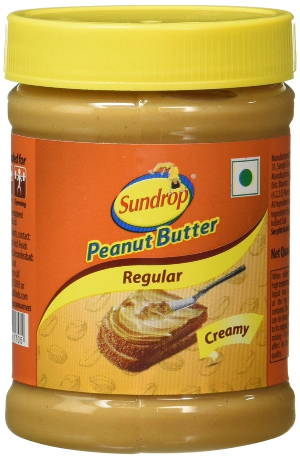 Sundrop Peanut Butter Regular Creamy Bottle, 200g