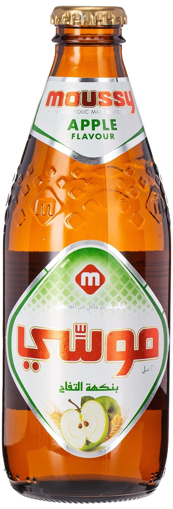 Moussy Apple Flavour Non Alcoholic Malt Beverage, 330ml