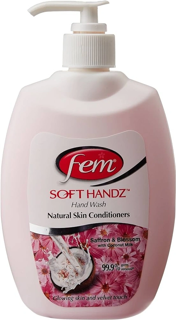 Fem Soft Handz Handwash Natural Skin Conditioning, 250ml