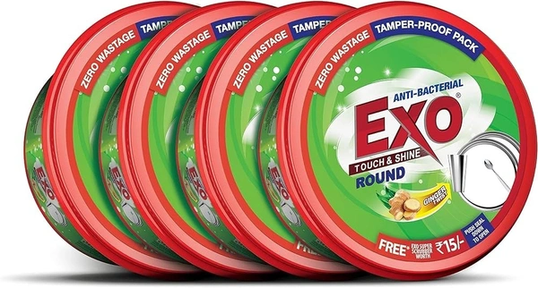Exo Round Dish Shine (Pack of 4)