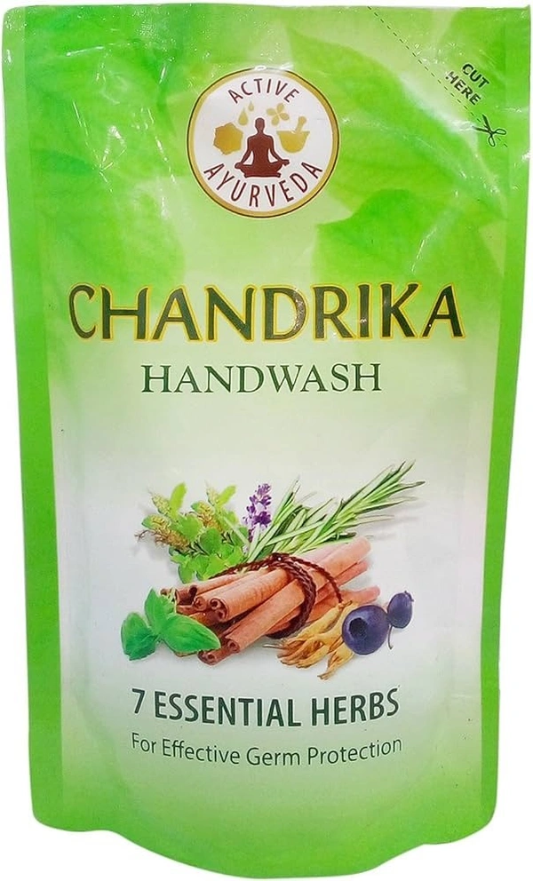 Chandrika Handwash Essential Herbs Refill Pack, 180ml
