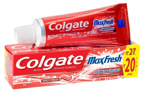 Colgate Toothpaste Spicy Fresh Max Fresh Cooling Crystals, 42g