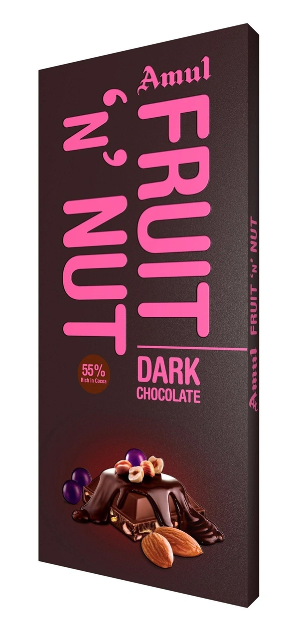 Amul Fruit 'n' Nut Dark Chocolate, 150g