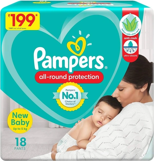 Pampers New Baby Upto 5 kg, 7 pants