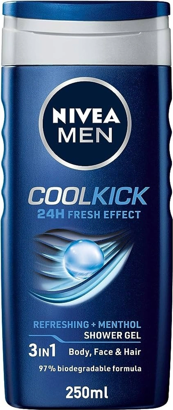 Nivea Men Coolkick Shower Gel, 250ml