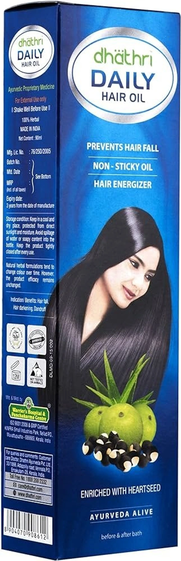 Dhathri Daily Hair Oil Ayurveda Alive, 90ml