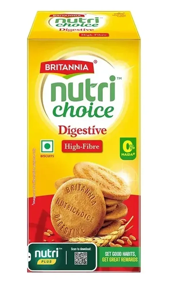 Britannia Nutri Choice Digestive Hi Fibre, 250g