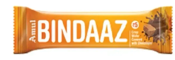 Amul Bindaaz Crisp Wafer Covered with Chocolayer, 15g