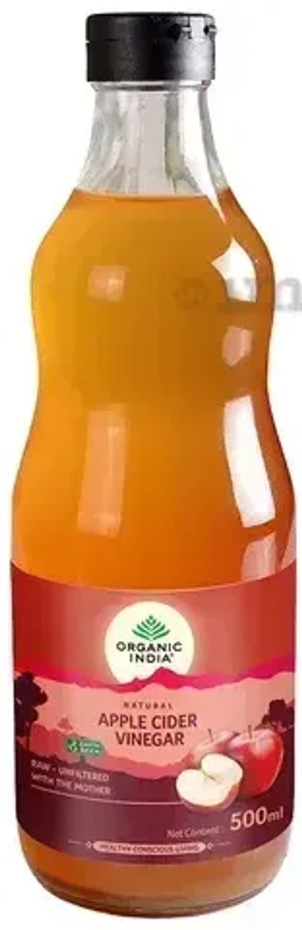 Organic India Natural Apple Cider Vinegar, 500ml