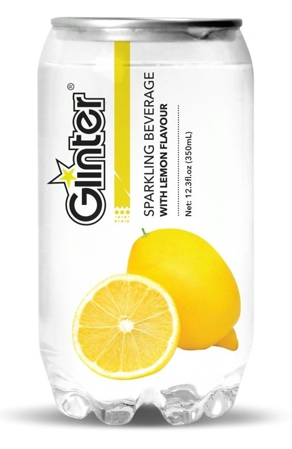 Glinter Sparkling Beverage with Lemon Flavour, 350ml