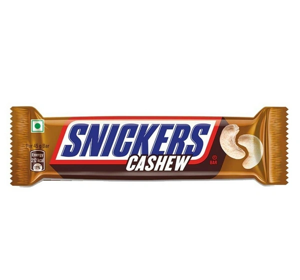 Snickers Cashew Filled Chocolates - 45g Bar