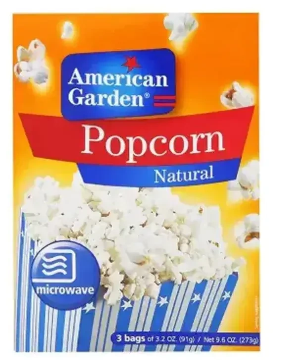 American Garden Popcorn Natural, 273g