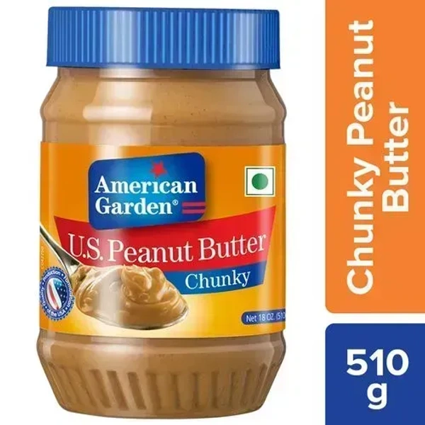 American Garden U.S. Peanut Butter Chunky, 510g