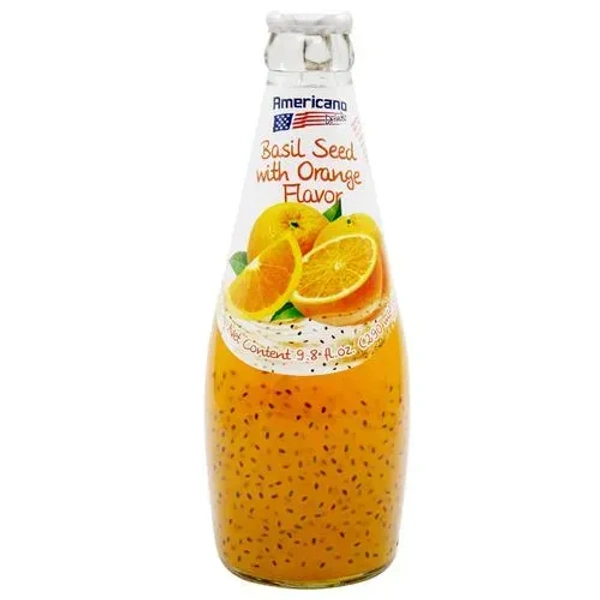 Americano Basil Seed Drinks - Orange, 290ml