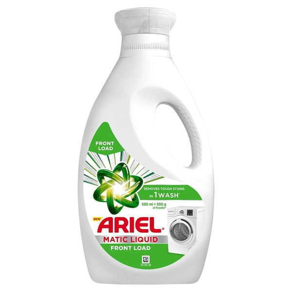 Ariel Matic Liquid Detergent Front Load Bottle, 500ml