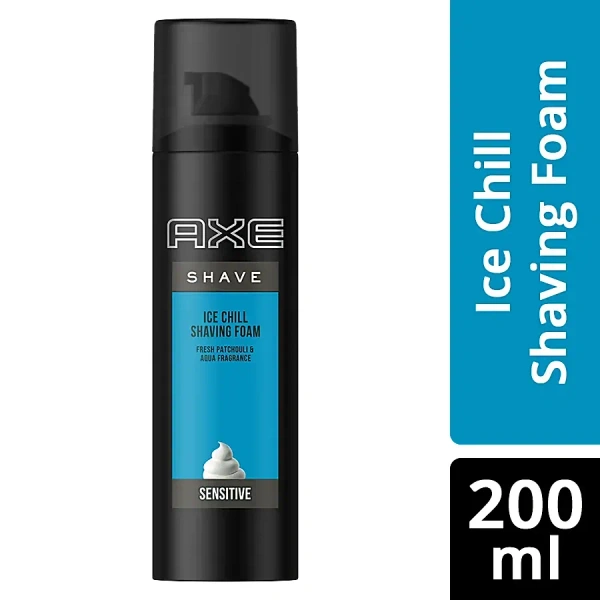 Axe Foam Fresh Patchouli Aqua Fragrance Sensitive Shaving, 200ml
