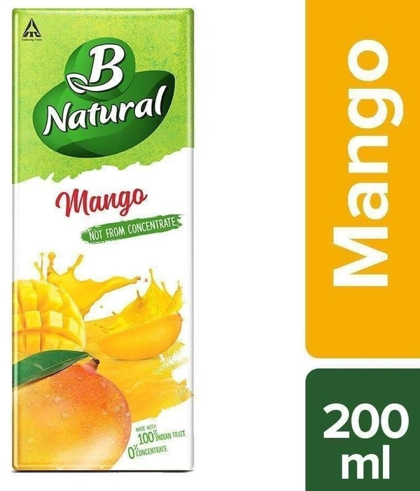 B Natural Juice - Mango 200ml Carton