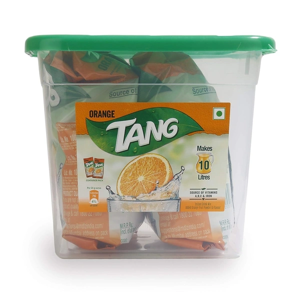 Tang Orange Instant Drink Mix - 1kg (2 x 500g) - Makes 10 Litres