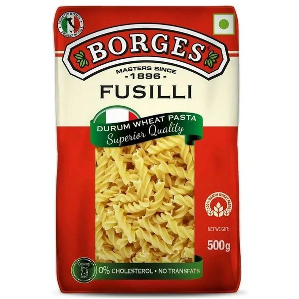 Borges Fusilli Durum Wheat Pasta, 500g