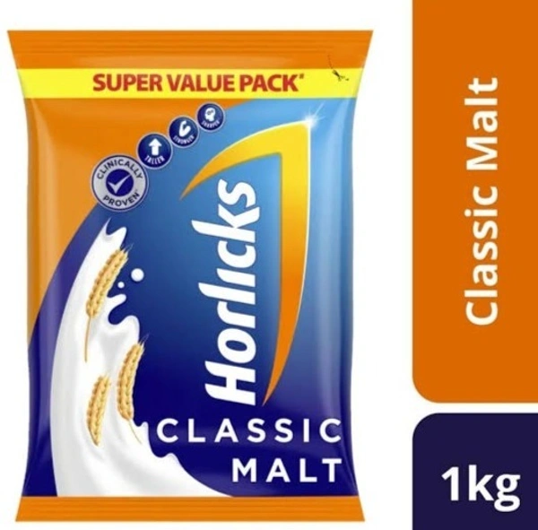 Horlicks Health Drink Powder - Classic Malt 1 Kg pouch