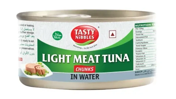 Tasty Nibbles Light Meat Tuna Chunks, 185g