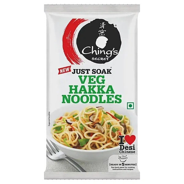 Ching's Secret Veg Hakka Noodles Pouch, 150g
