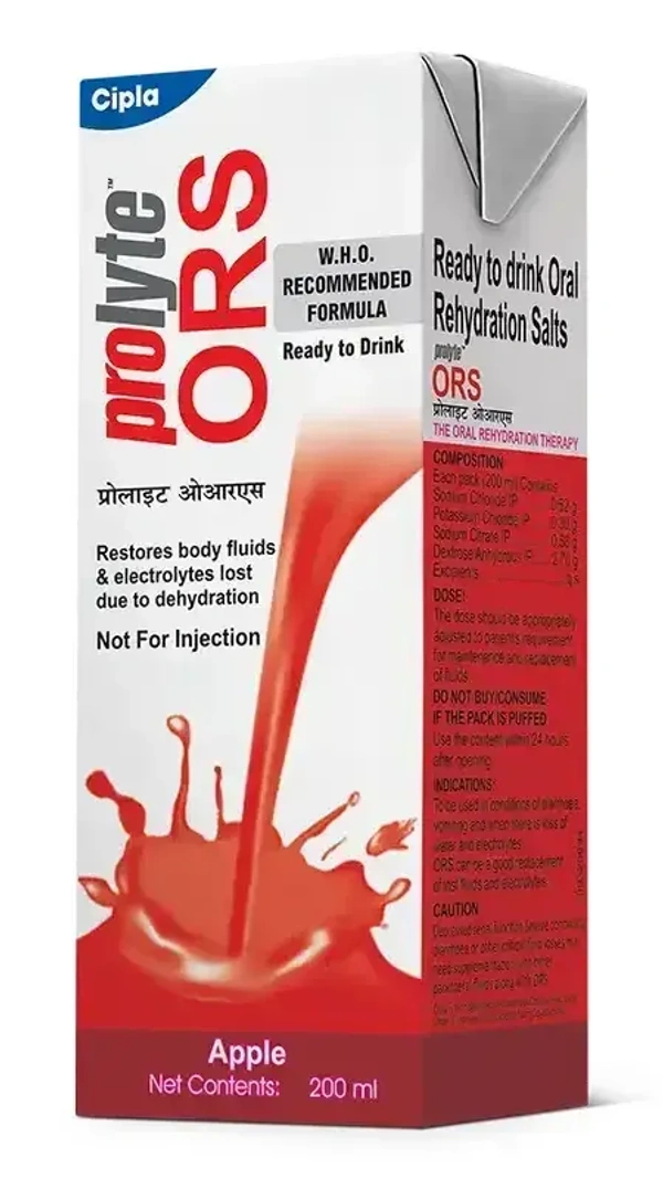 Prolyte ORS Apple Flavour Energy Drink, 200ml