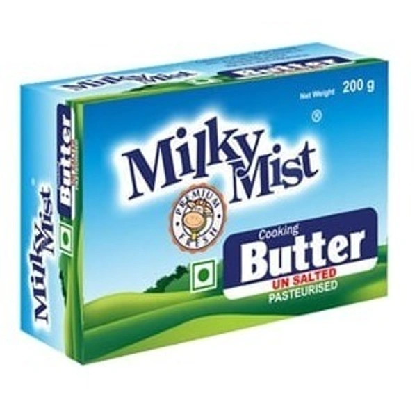Milky Mist Butter Unsalted Pasturized Carton, 200g