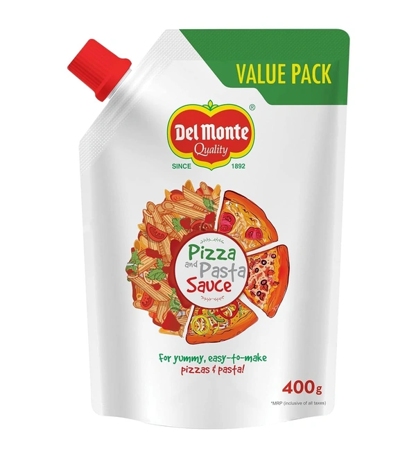 Del Monte Quality Pizza& Pasta Sauce Pouch, 1 kg
