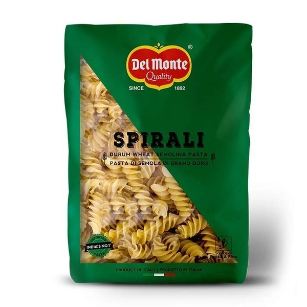 Del Monte Spirali Durum Wheat Semolina Pasta Pouch, 500g