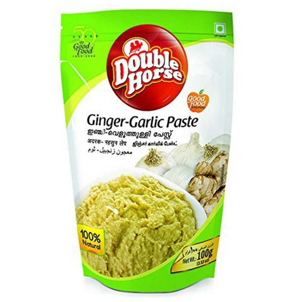 Double Horse Ginger Garlic Paste Pouch, 100g