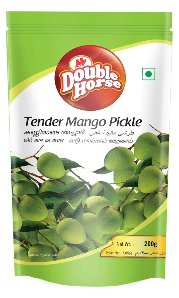 Double Horse Tender Mango Pickle Pouch, 200g