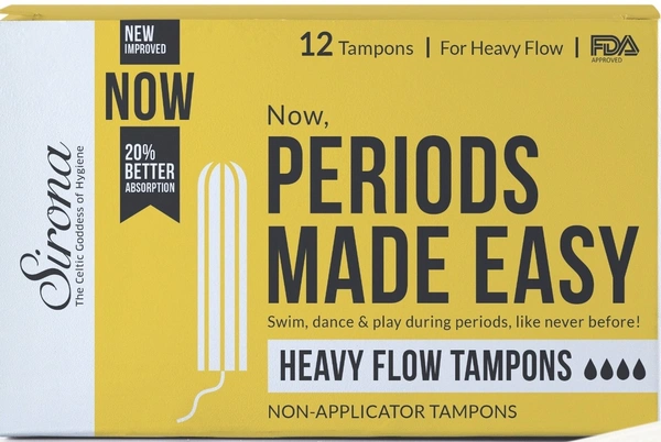 Sirona Premium Digital Tampon Heavy Flow (12 Nos)