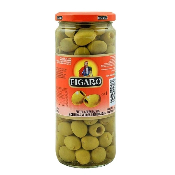 Figaro Plain Green Olives, 450g