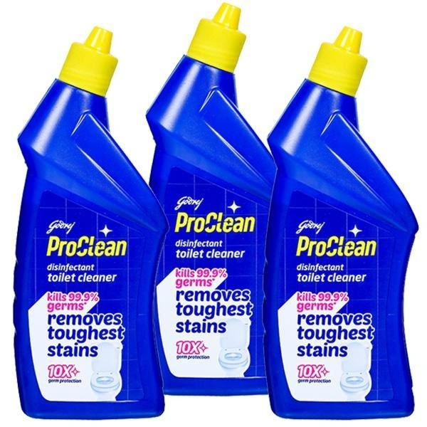 Godrej Pro Clean Disinfectant Toilet Cleaner, 500ml x 3N