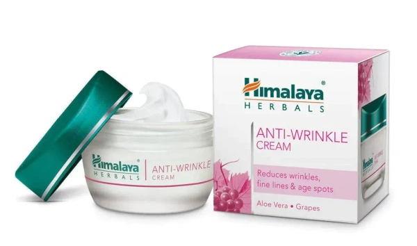 Himalaya Antiwrinkle Cream Aloe Vera Grapes, 50g