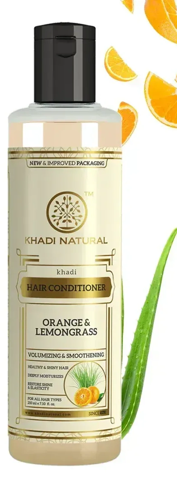 Khadi Herbal Orange Lemongrass Hair Conditioner, 210ml