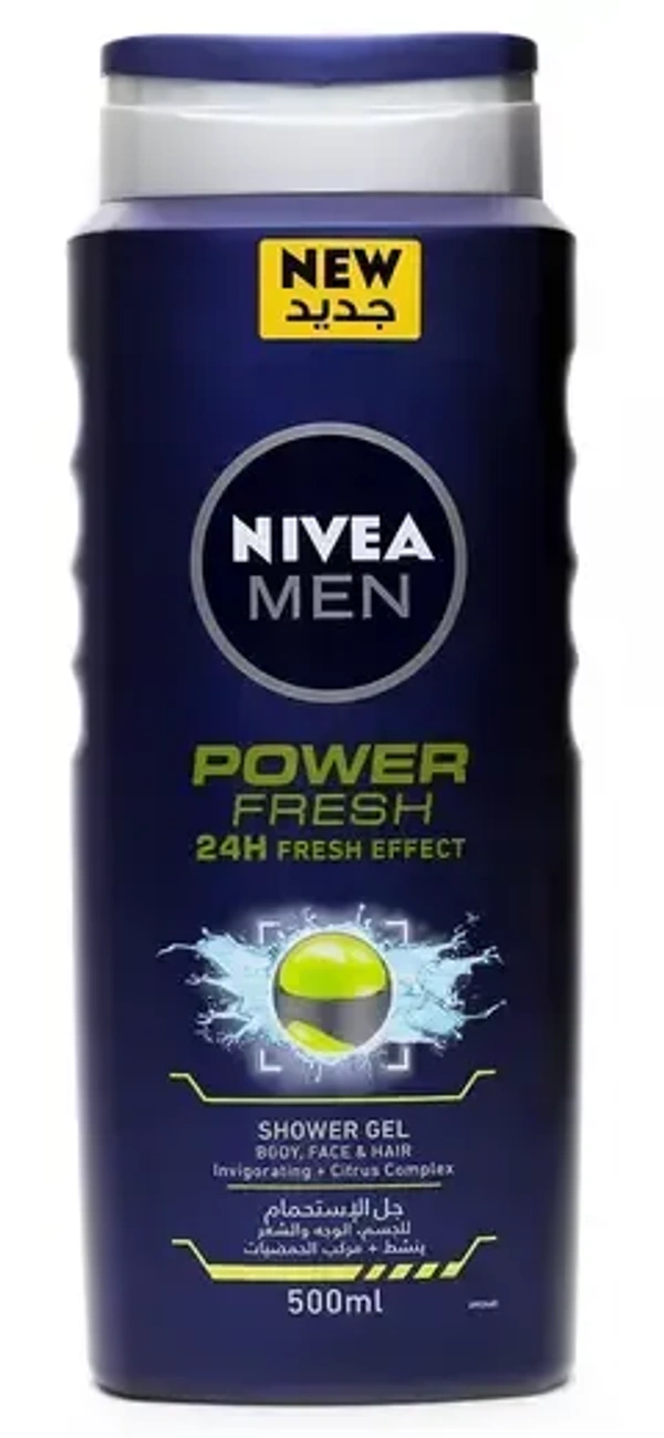 Nivea Men Power Fresh Shower Gel, 250ml