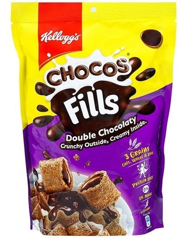 Kellogg's Chocos Fills Double Chocolaty Crunchy Outside Creamy Inside, 180g
