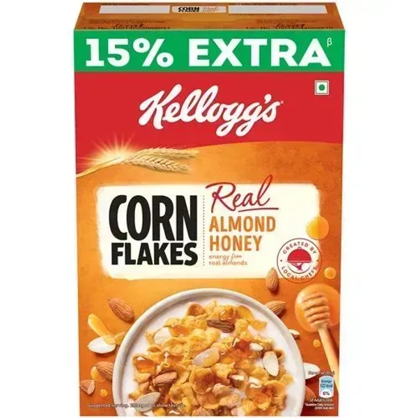 Kellogg's Corn Flakes With Real Almond& Honey Carton, 300g
