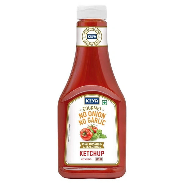Keya Gourmet No Onion No Garlic Ketchup, 1 kg