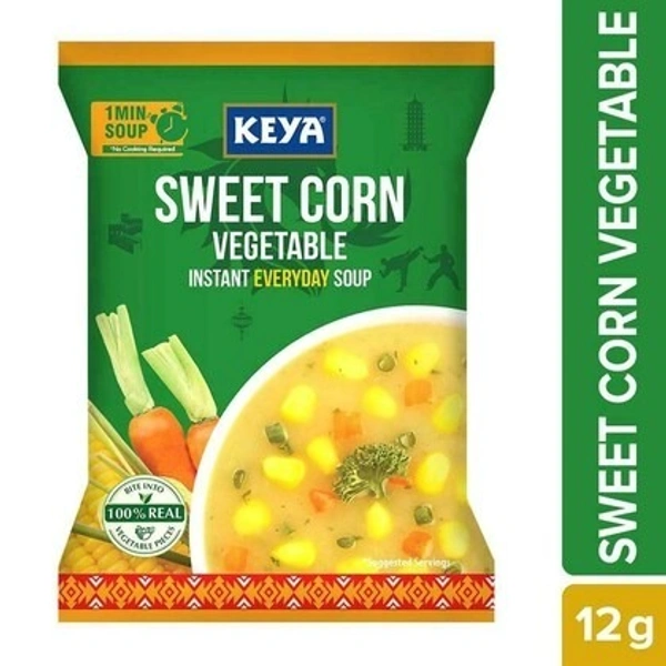 Keya Sweet Corn Veg Soup, 12g
