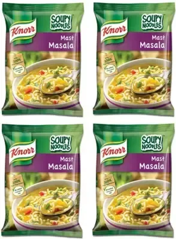 Knorr Soupy Noodles Mast Masala 4x75g Pack, 1 pcs