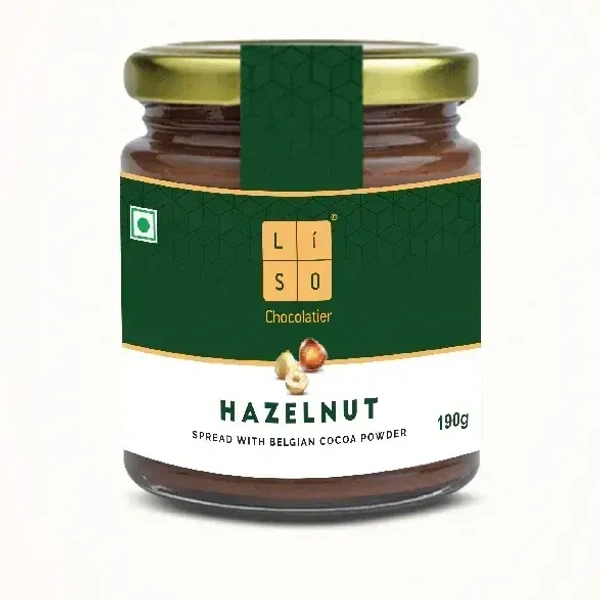 Liso Hazelnut Spread With Belgian Cocoa Powder Jar, 190g