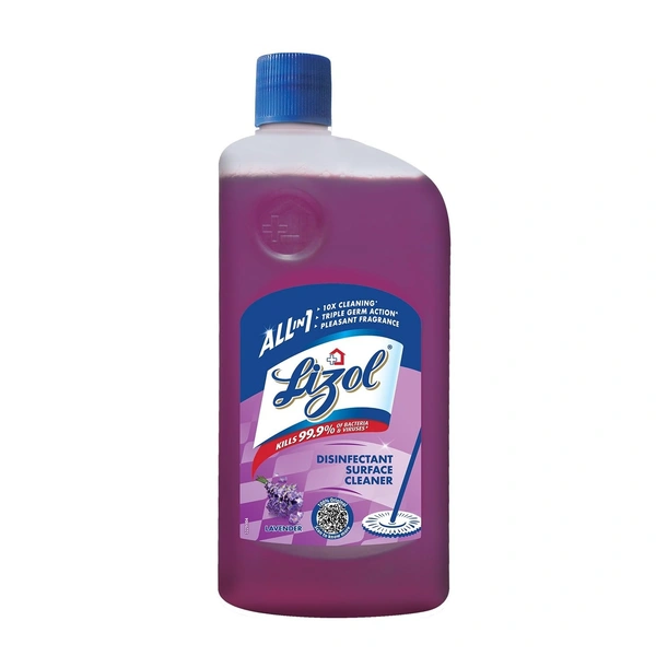 Lizol Disinfectant Surface& Floor Cleaner Liquid Lavender, 500ml