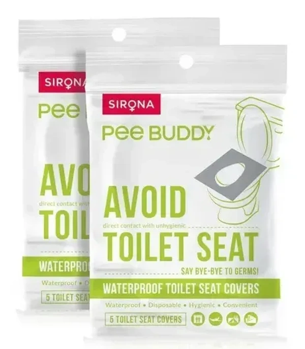 PeeBuddy Waterproof Toilet Seat Cover, 10 pcs