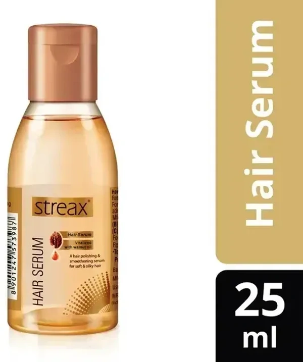 Streax Hair Serum Vitalized With Walnut Oil, 25ml