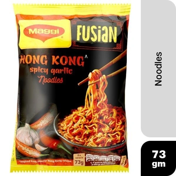 Maggi Fusian Hong kong Spicy Garlic Noodles, 73g