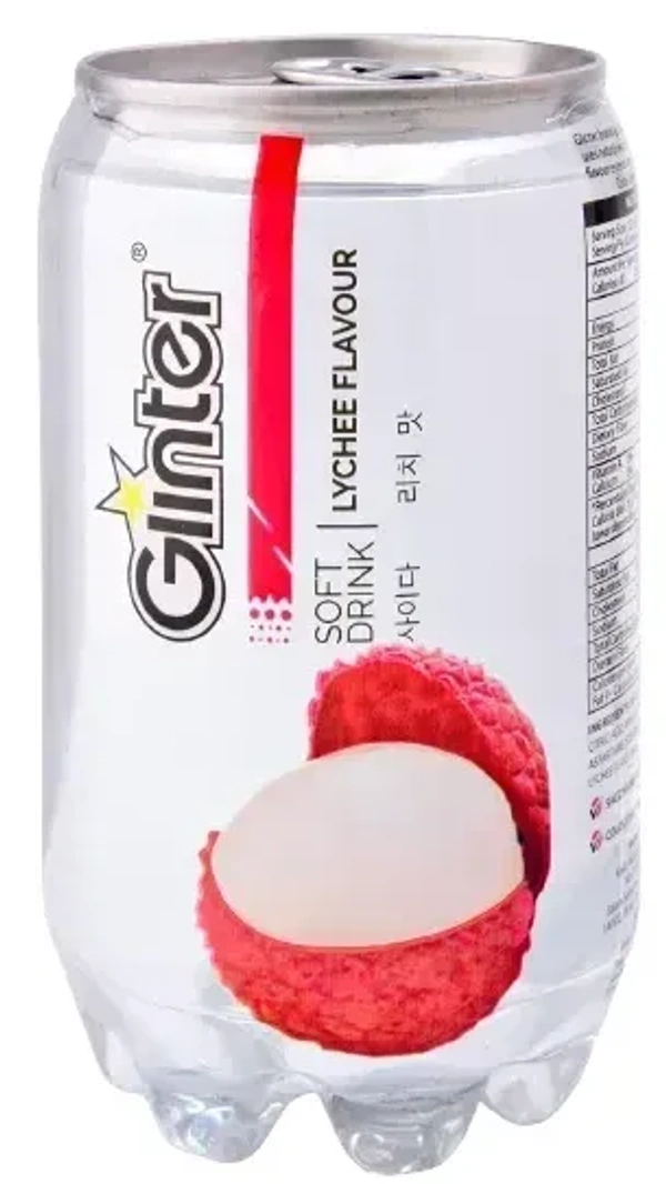 Glinter Sparkling Beverage with Lichee Flavour, 350ml