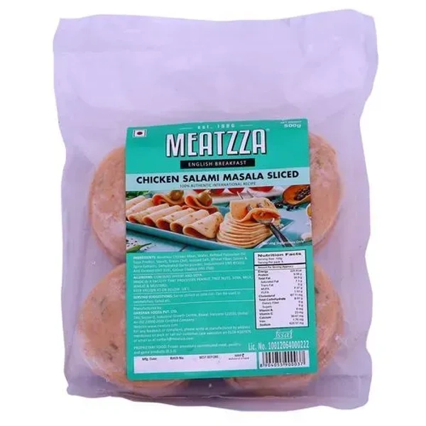 Meatzza Chicken Salami Masala Sliced, 500g